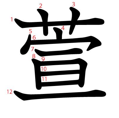 萱 漢字